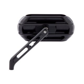 Arlen Ness Sidekick caged mirror left hand contrast black