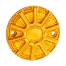 Arlen Ness, 10-gauge point cover. Gold anodized