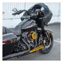 Arlen Ness Knurled Fusion rubber grips gold