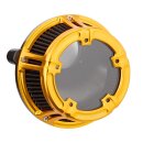 Arlen Ness Method Luftfilter Kit gold für Harley M8 17-25