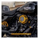 Arlen Ness Method Luftfilter Kit gold für Harley M8 17-25
