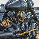 Arlen Ness Method Luftfilter Kit gold für Harley M8 17-25