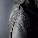 By City Sahara Leder & Mesh Motorrad Jacke schwarz XL