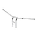 Biltwell Tyson XL Pullback 10" Lenker chrom für Harley 82-22 mit Gutachten