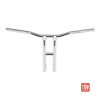 Biltwell Tyson XL Pullback Lenker chrom 14 Zoll für Harley 82-22