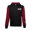 WCC Kimi Script Logo hoodie, burgundy red/black