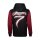 WCC Kimi Script Logo hoodie, burgundy red/black