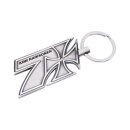 WCC Kimi Cross Logo Keychain, metal