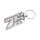 WCC Kimi Cross Logo Keychain, metal