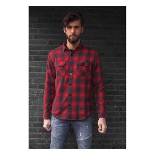MCS Worker Flanel shirt red/grey