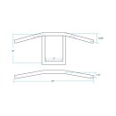 Biltwell Window Lenker schwarz für Harley Dyna Softail Sportster 82-23