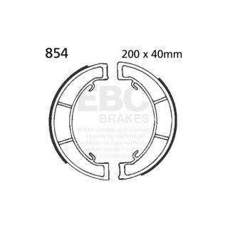 EBC plain brake shoes