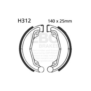 EBC plain brake shoes