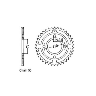 JT Rear Sprocket 854.38