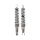 Emgo shock absorbers chrome no shrouds