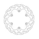 Moto-Master Flame series brake rotor