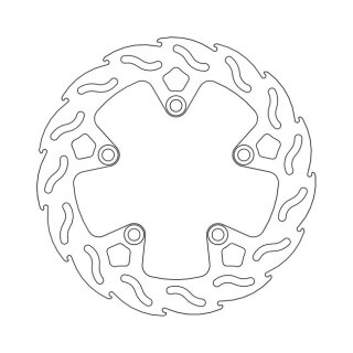 Moto-Master Flame series brake rotor