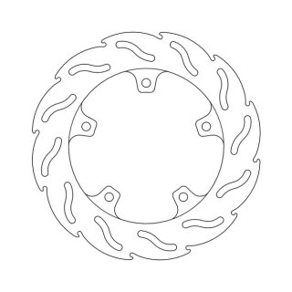 Moto-Master Flame series brake rotor