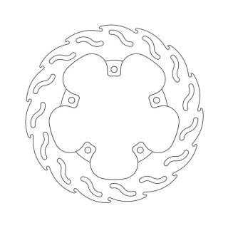 Moto-Master Flame series brake rotor