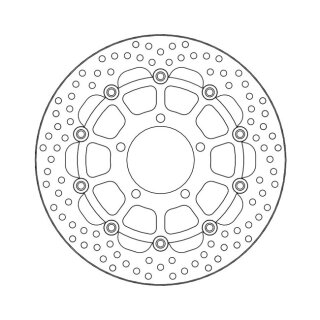 Moto-Master Halo series floating brake rotor