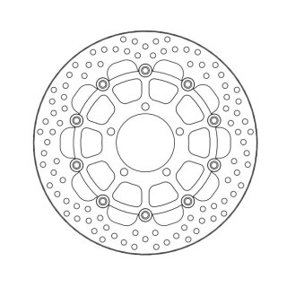 Moto-Master Halo series floating brake rotor