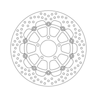Moto-Master Halo series floating brake rotor