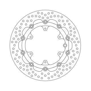 Moto-Master Halo series floating brake rotor