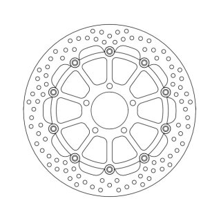 Moto-Master Halo series floating brake rotor