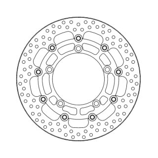 Moto-Master Halo series floating brake rotor
