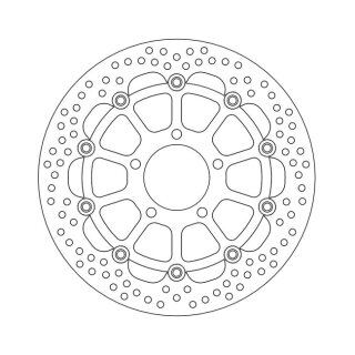 Moto-Master Halo series floating brake rotor