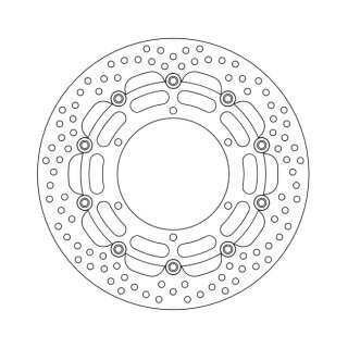 Moto-Master Halo series floating brake rotor