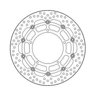 Moto-Master Halo series floating brake rotor