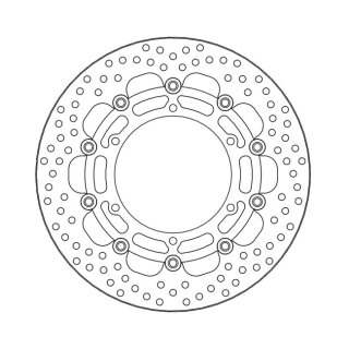 Moto-Master Halo series floating brake rotor