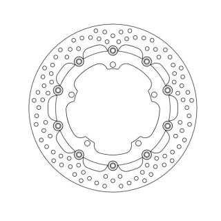 Moto-Master Halo series floating brake rotor
