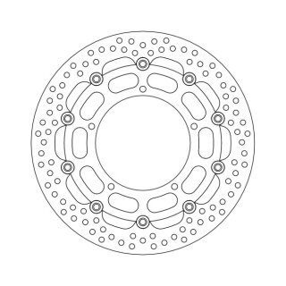 Moto-Master Halo series floating brake rotor
