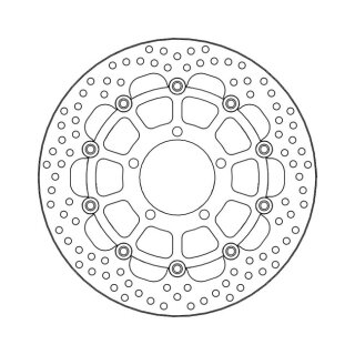 Moto-Master Halo series floating brake rotor