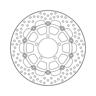 Moto-Master Halo series floating brake rotor