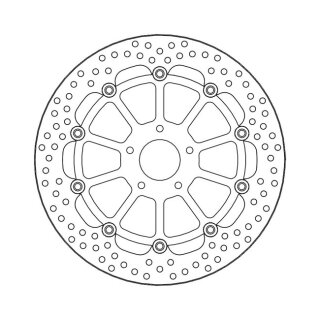 Moto-Master Halo series floating brake rotor