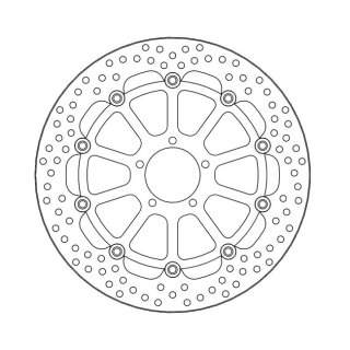 Moto-Master Halo series floating brake rotor