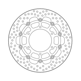 Moto-Master Halo series floating brake rotor