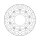 Moto-Master Halo series floating brake rotor
