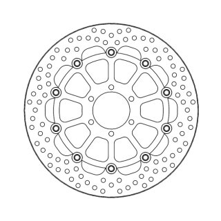 Moto-Master Halo series floating brake rotor