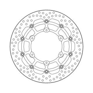 Moto-Master Halo series floating brake rotor