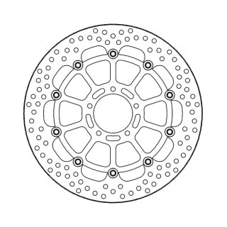 Moto-Master Halo series floating brake rotor