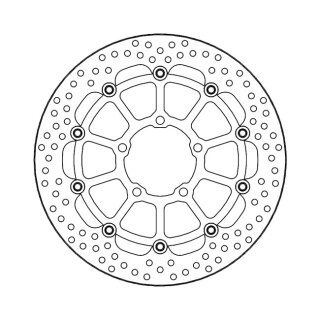 Moto-Master Halo series floating brake rotor