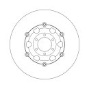 Moto-Master Halo series floating brake rotor