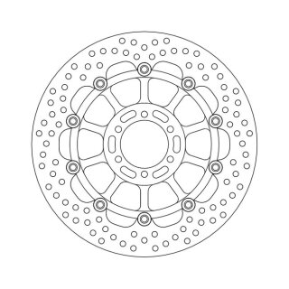 Moto-Master Halo series floating brake rotor