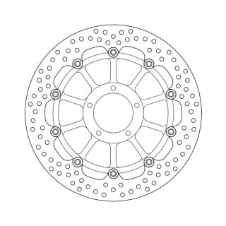 Moto-Master Halo series floating brake rotor