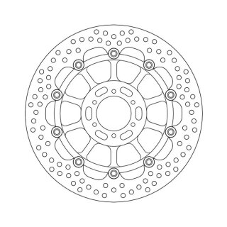 Moto-Master Halo series floating brake rotor