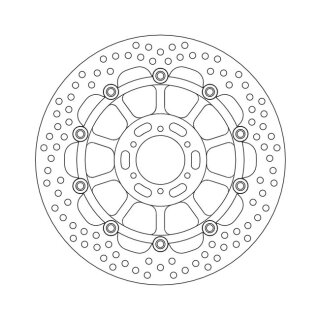 Moto-Master Halo series floating brake rotor